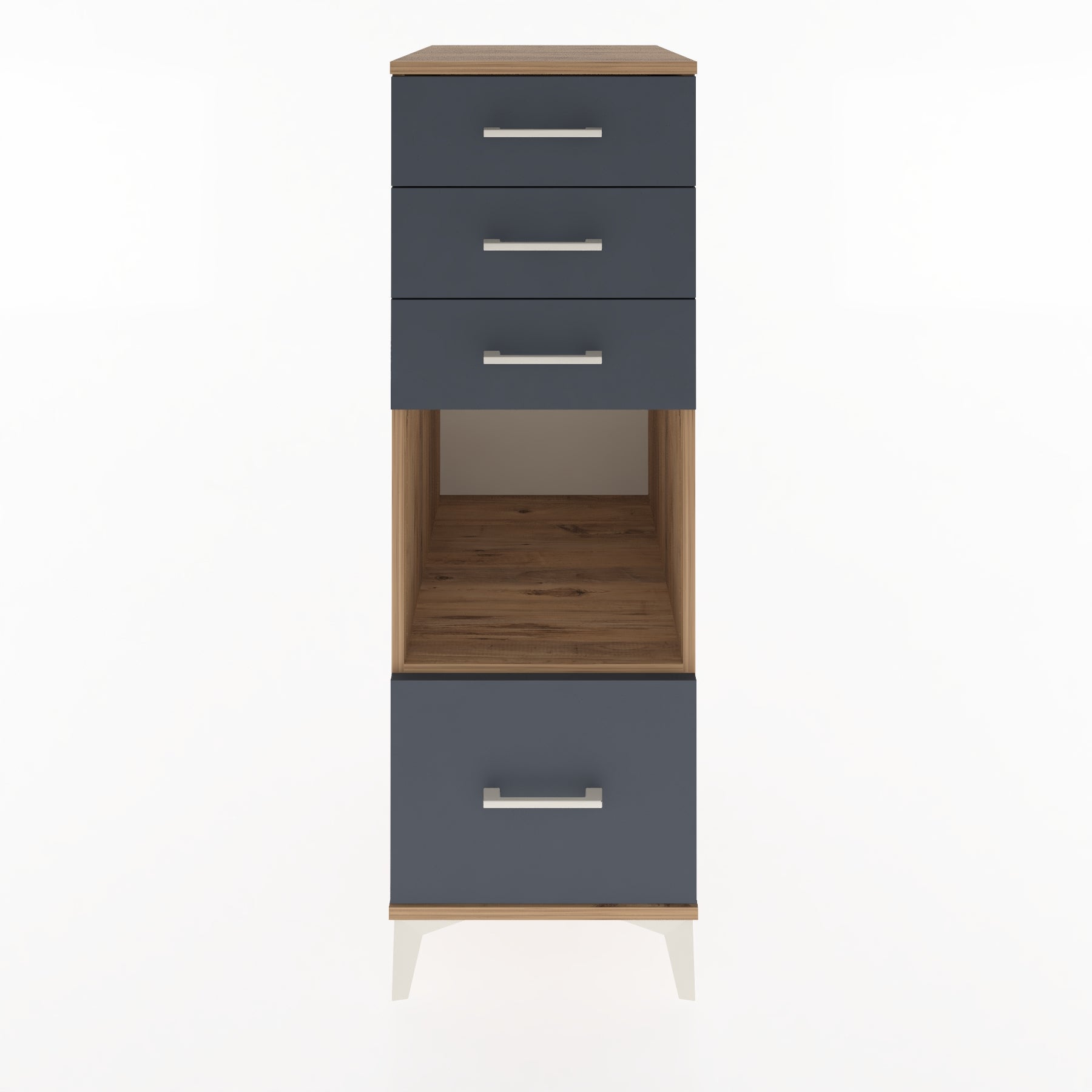 Woodntry Modular Cabinet Pine 44x59x122 cm with Drawers and Shelves CR76-3