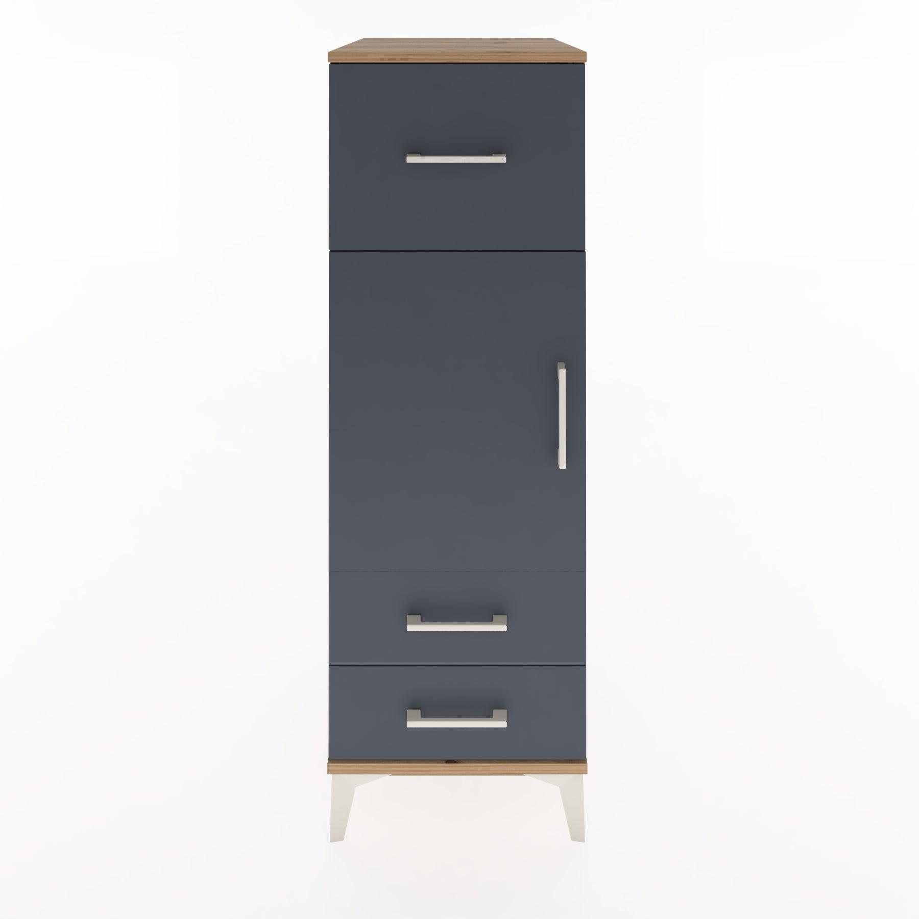 Woodntry Modular Cabinet Pine 44x59x122 cm with Doors and Drawers KC26-3