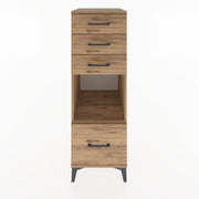 Woodntry Modüler Dolap Çam 44x59x122 cm Çekmeceli ve Raflı CR76-3