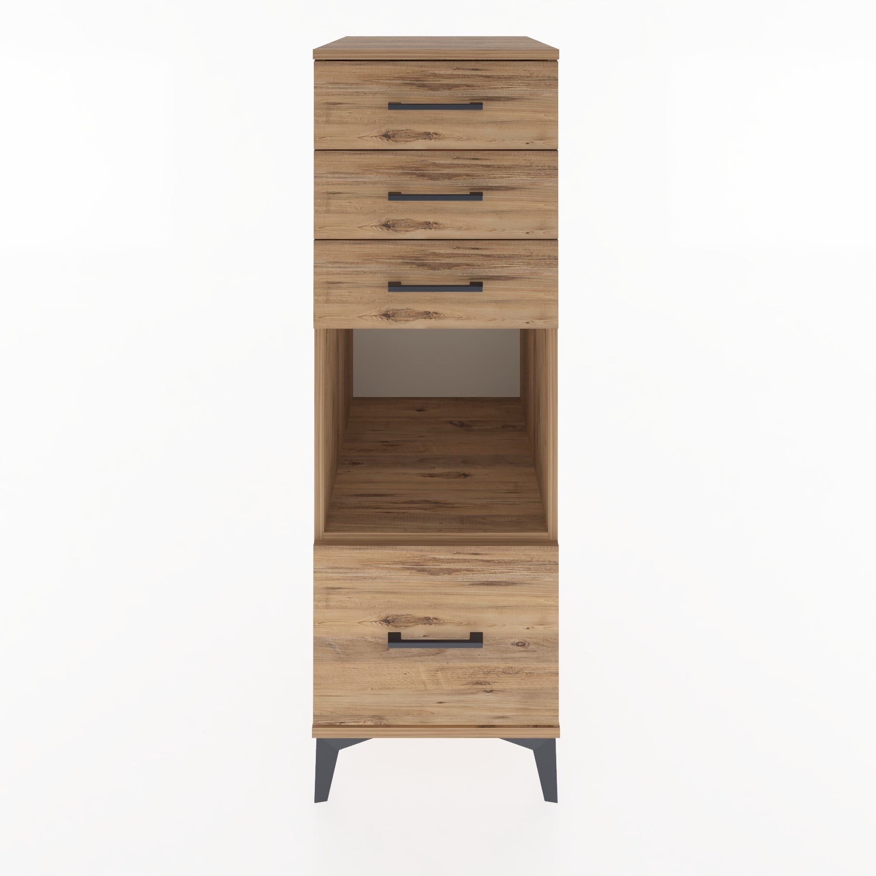 Woodntry Modular Cabinet Pine 44x59x122 cm with Drawers and Shelves CR76-3