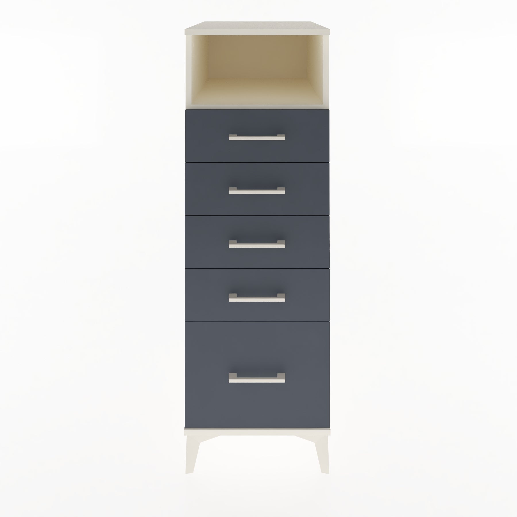 Woodntry Modular Cabinet Moonstone 44x59x122 cm with Drawers and Shelves CR77-1