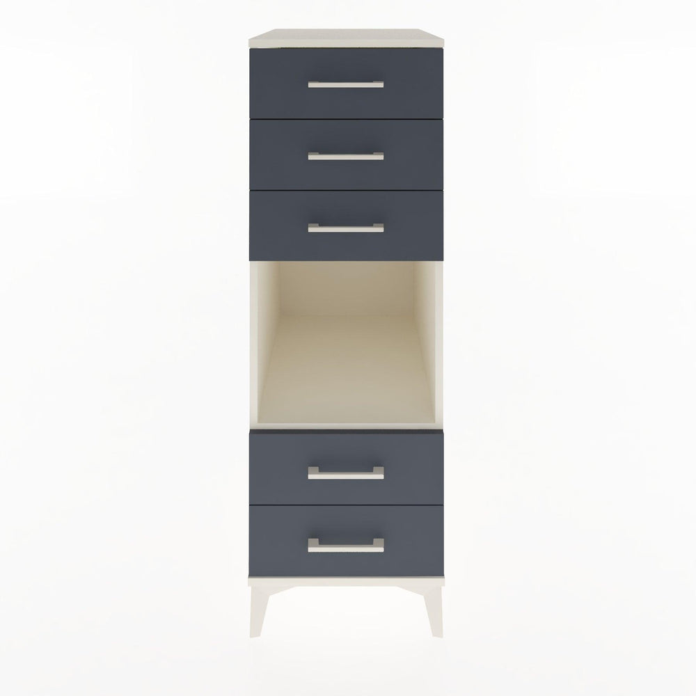 Woodntry Modular Cabinet Moonstone 44x59x122 cm with Drawers and Shelves CR127-1