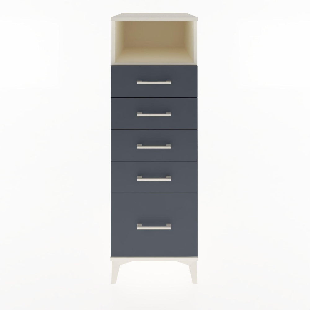 Woodntry Modular Cabinet Moonstone 44x30x122 cm with Drawers and Shelves CR77-1