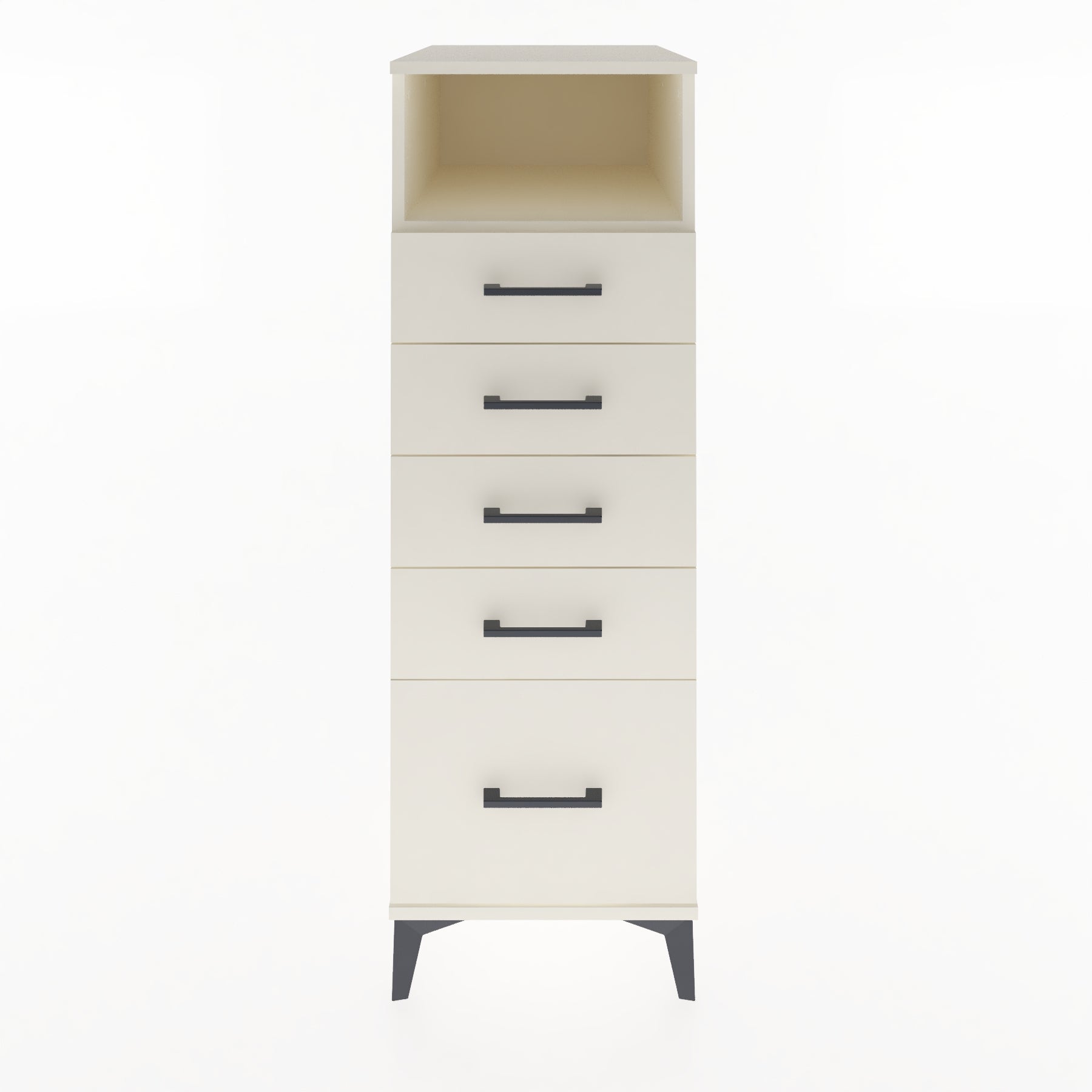 Woodntry Modular Cabinet Moonstone 44x59x122 cm with Drawers and Shelves CR77-1