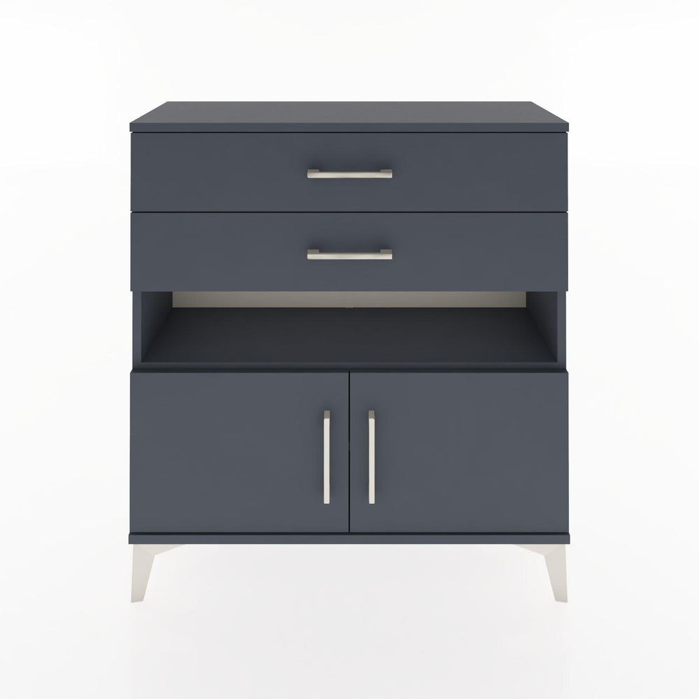 Woodntry Modüler Şifonyer Antrasit 88x30x84 cm Fonksiyonel F27-2