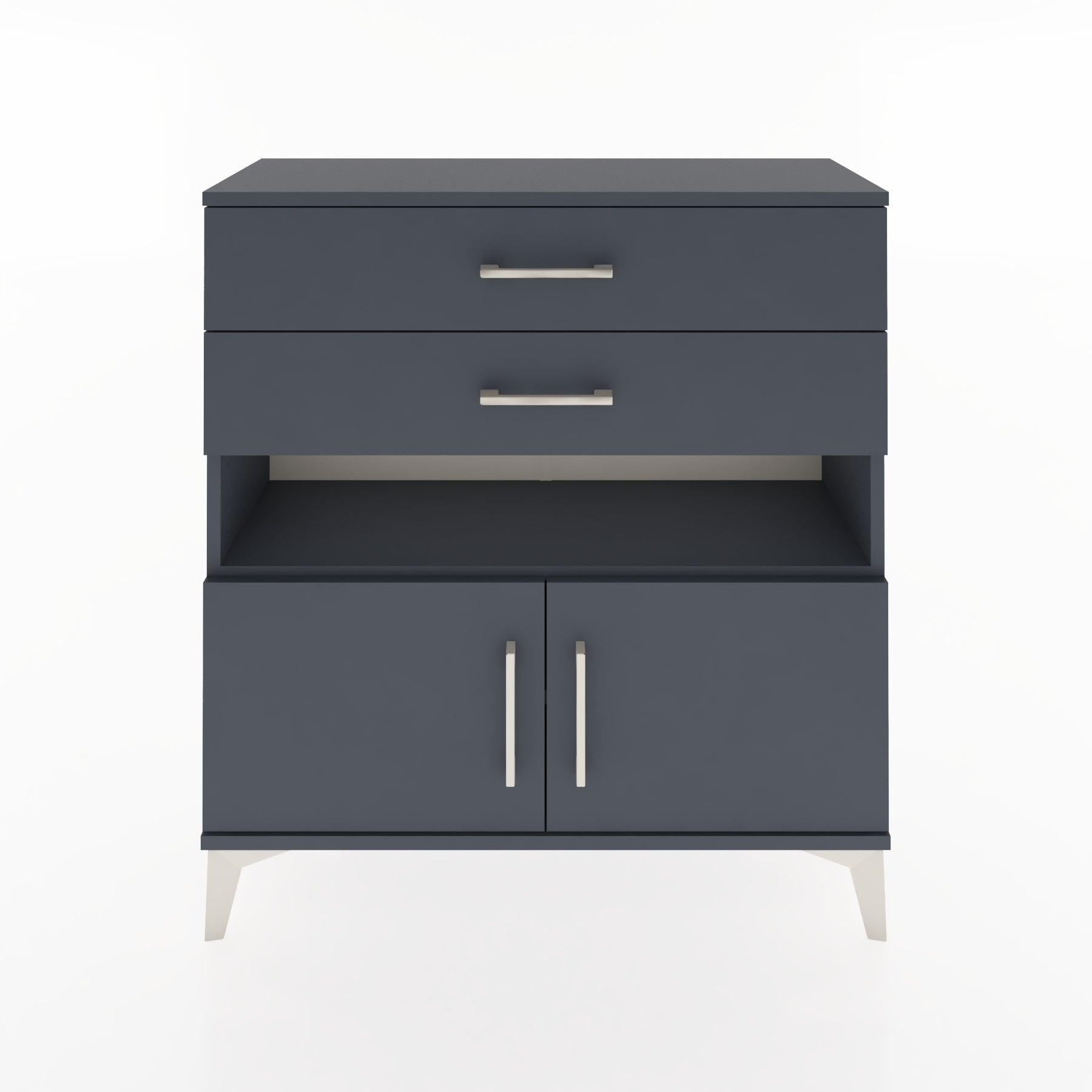 Woodntry Modular Dresser Anthracite 88x30x84 cm Functional F27-2