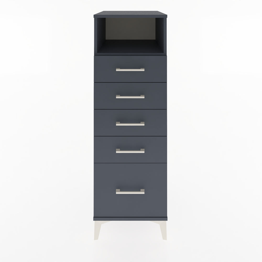 Woodntry Modular Cabinet Anthracite 44x59x122 cm with Drawers and Shelves CR77-2