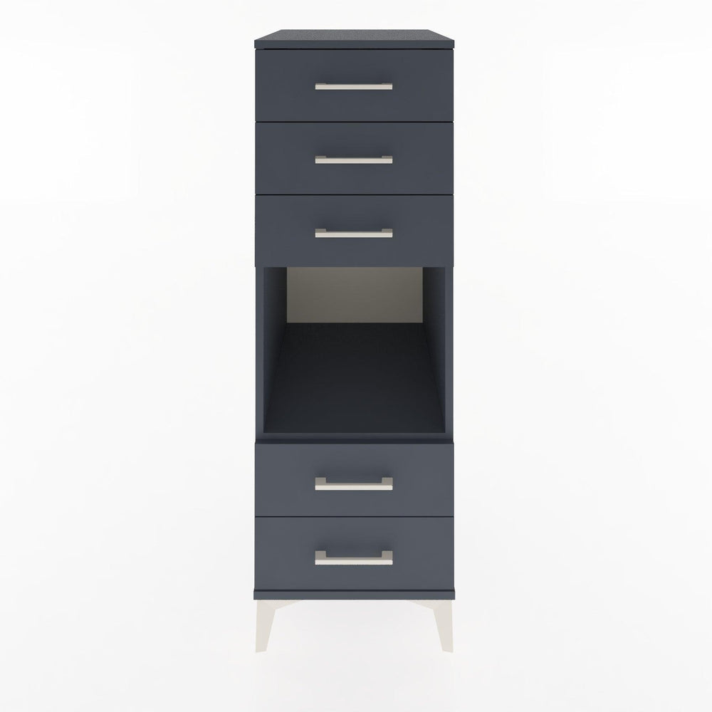 Woodntry Modular Cabinet Anthracite 44x59x122 cm with Drawers and Shelves CR127-2