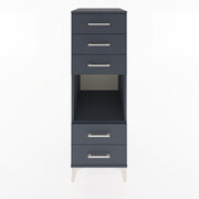 Woodntry Modular Cabinet Anthracite 44x59x122 cm with Drawers and Shelves CR127-2