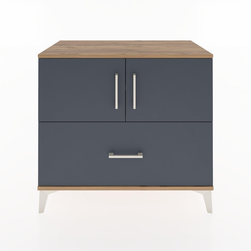 Woodntry Modüler Şifonyer Çam 88x44x68 cm Kapaklı ve Çekmeceli KC27-3