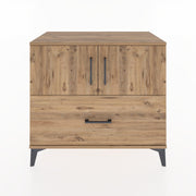 Woodntry Modüler Şifonyer Çam 88x44x68 cm Kapaklı ve Çekmeceli KC27-3