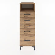 Woodntry Modüler Dolap Çam 44x30x122 cm Çekmeceli ve Raflı CR77-3