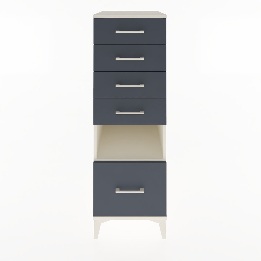 Woodntry Modular Cabinet Moonstone 44x59x122 cm with Drawers and Shelves CR78-1