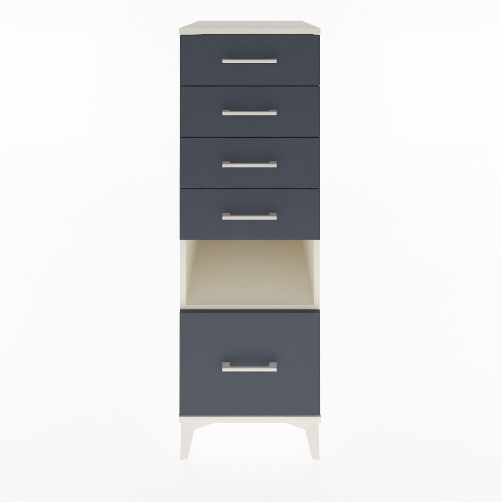 Woodntry Modular Cabinet Moonstone 44x30x122 cm with Drawers and Shelves CR78-1