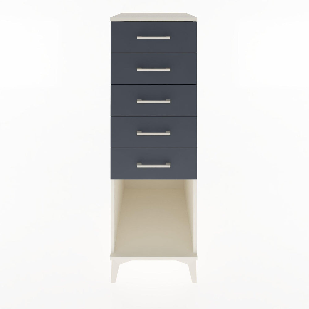 Woodntry Modular Cabinet Moonstone 44x59x122 cm with Drawers and Shelves CR128-1