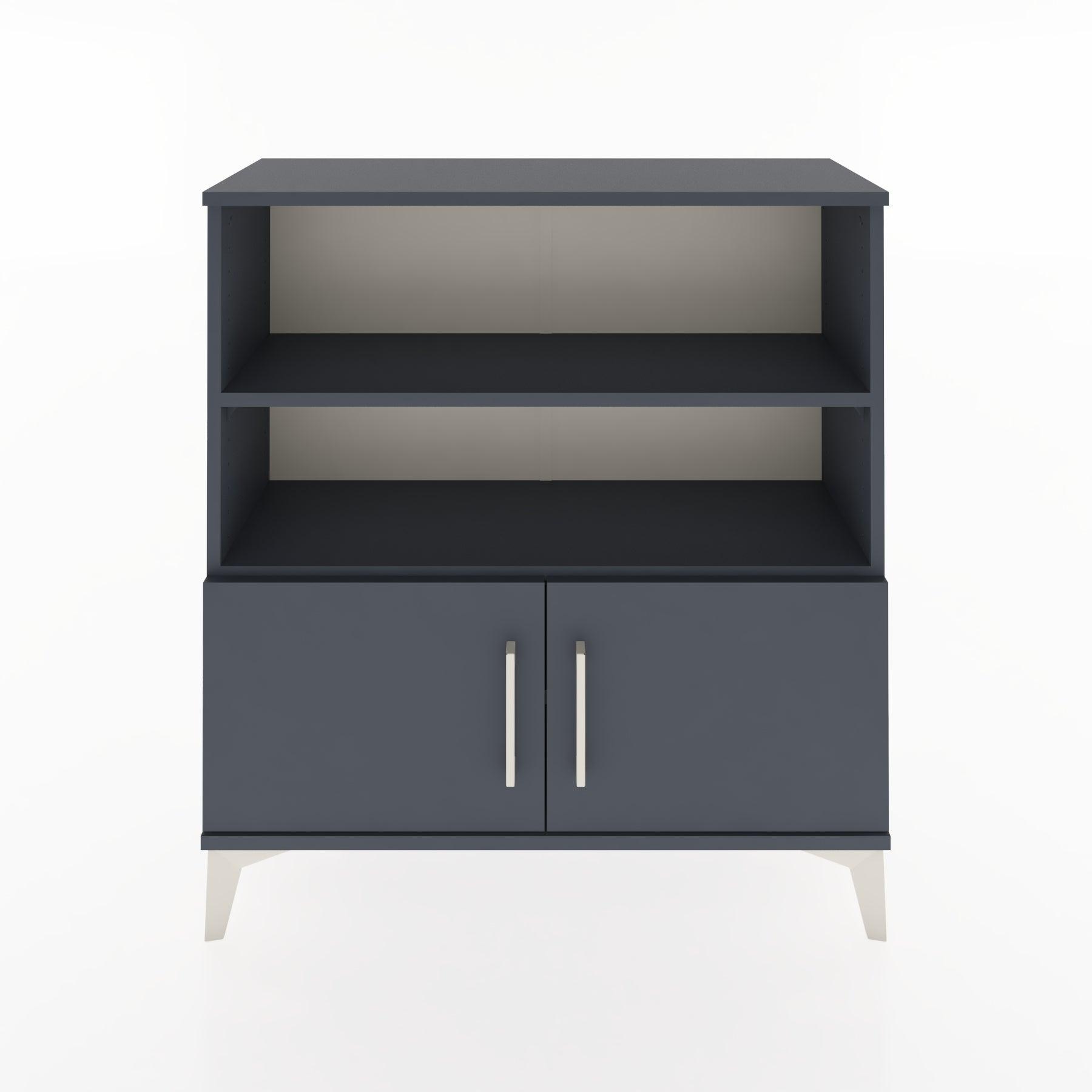 Woodntry Modular Dresser Anthracite 88x30x84 cm with Cover and Shelf KR28-2