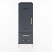 Woodntry Modular Cabinet Anthracite 44x30x122 cm with Doors and Drawers KC28-2