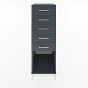 Woodntry Modular Cabinet Anthracite 44x59x122 cm with Drawers and Shelves CR128-2