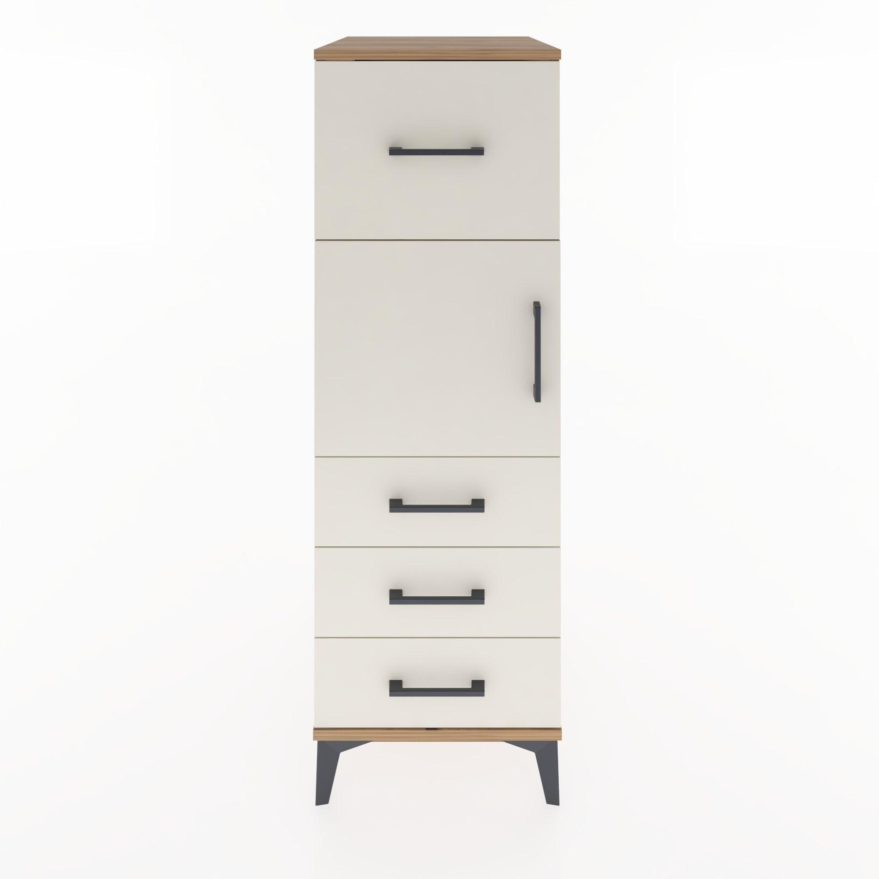 Woodntry Modular Cabinet Pine 44x59x122 cm with Doors and Drawers KC28-3