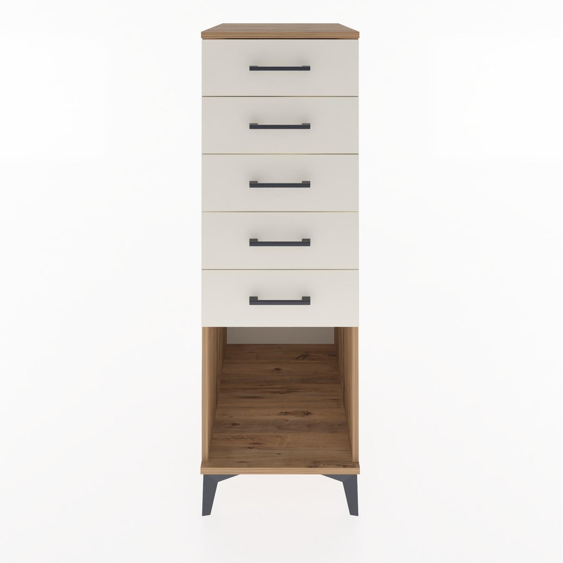 Woodntry Modular Cabinet Pine 44x59x122 cm with Drawers and Shelves CR128-3