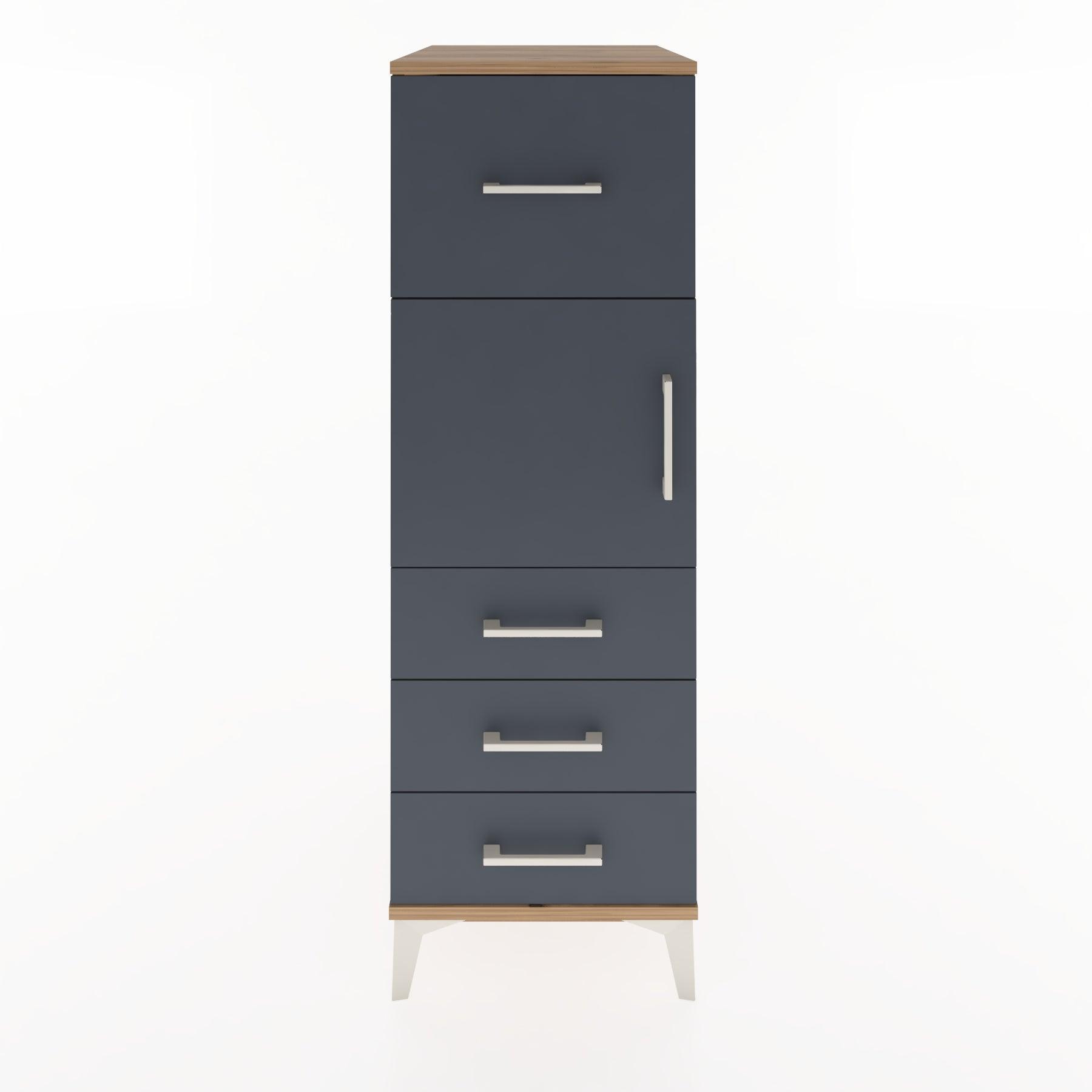 Woodntry Modular Cabinet Pine 44x59x122 cm with Doors and Drawers KC28-3