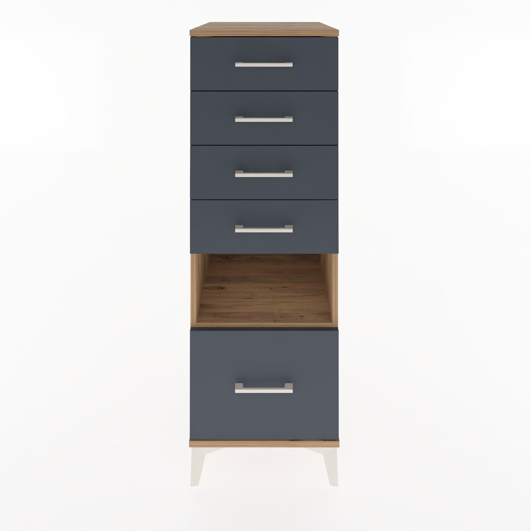 Woodntry Modular Cabinet Pine 44x59x122 cm with Drawers and Shelves CR78-3