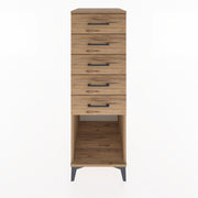 Woodntry Modüler Dolap Çam 44x30x122 cm Çekmeceli ve Raflı CR128-3