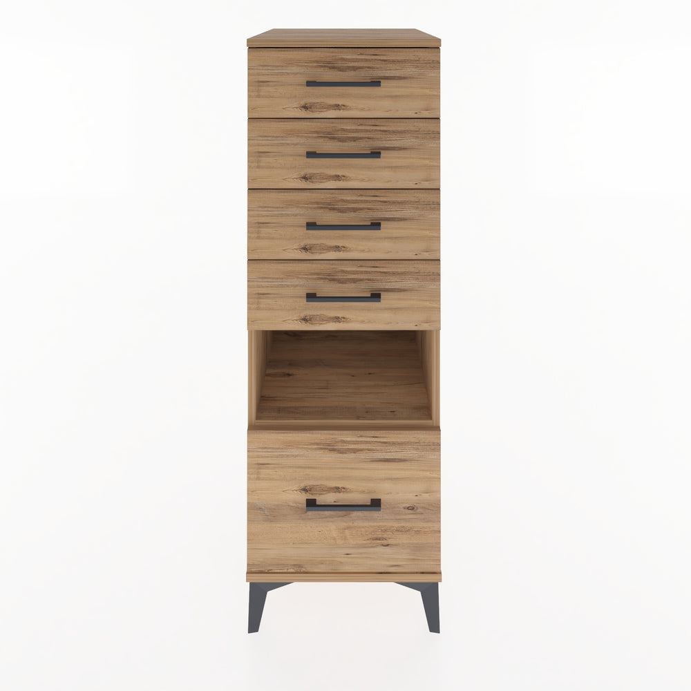 Woodntry Modular Cabinet Pine 44x59x122 cm with Drawers and Shelves CR78-3