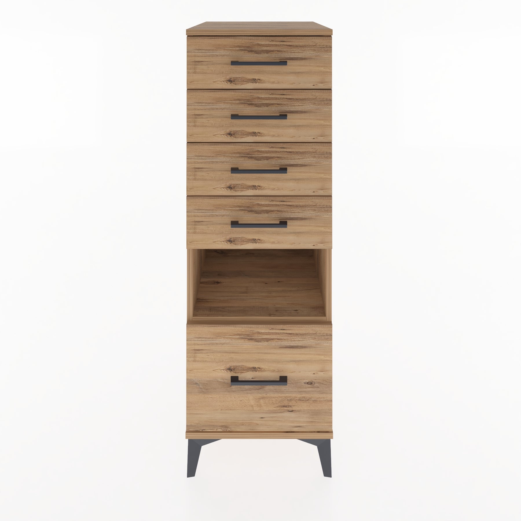 Woodntry Modular Cabinet Pine 44x59x122 cm with Drawers and Shelves CR78-3