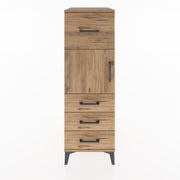 Woodntry Modular Cabinet Pine 44x30x122 cm with Doors and Drawers KC28-3