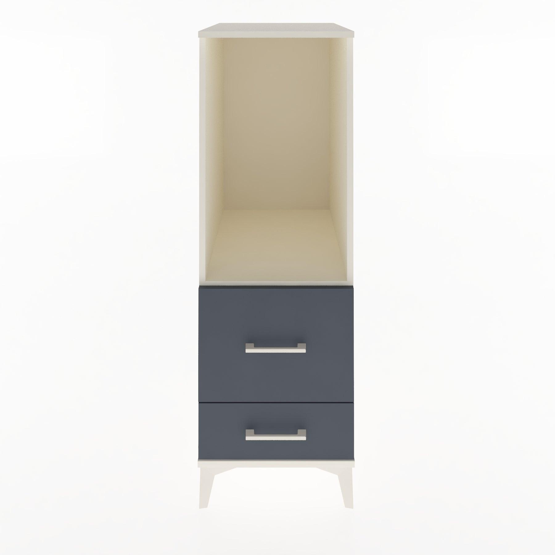 Woodntry Modular Cabinet Moonstone 44x30x122 cm with Drawers and Shelves CR79-1