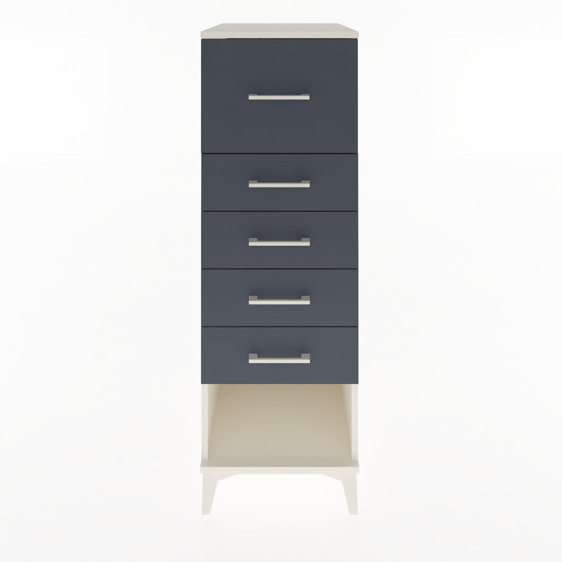 Woodntry Modular Cabinet Moonstone 44x30x122 cm with Drawers and Shelves CR29-1