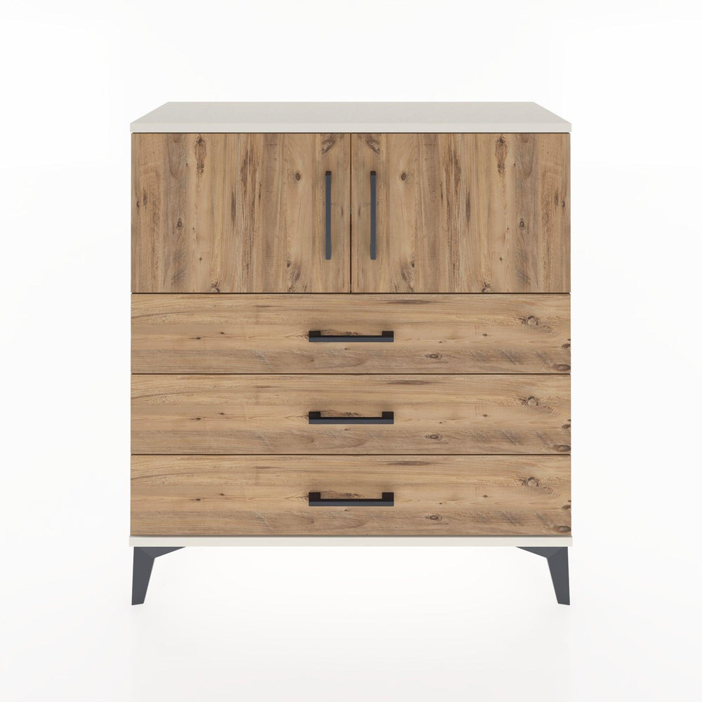 Woodntry Modüler Şifonyer Aytaşı 88x30x84 cm Kapaklı ve Çekmeceli KC29-1