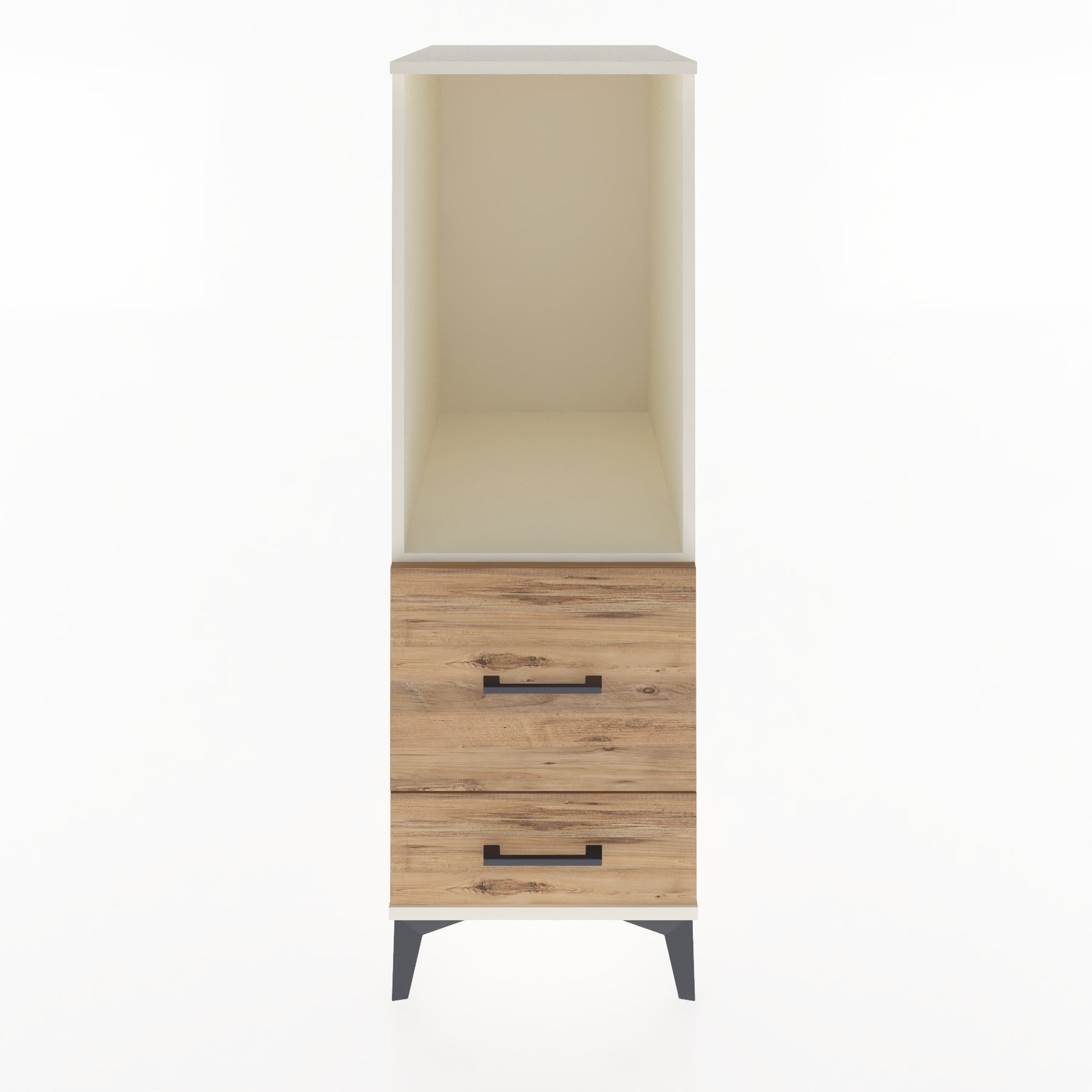 Woodntry Modular Cabinet Moonstone 44x59x122 cm with Drawers and Shelves CR79-1
