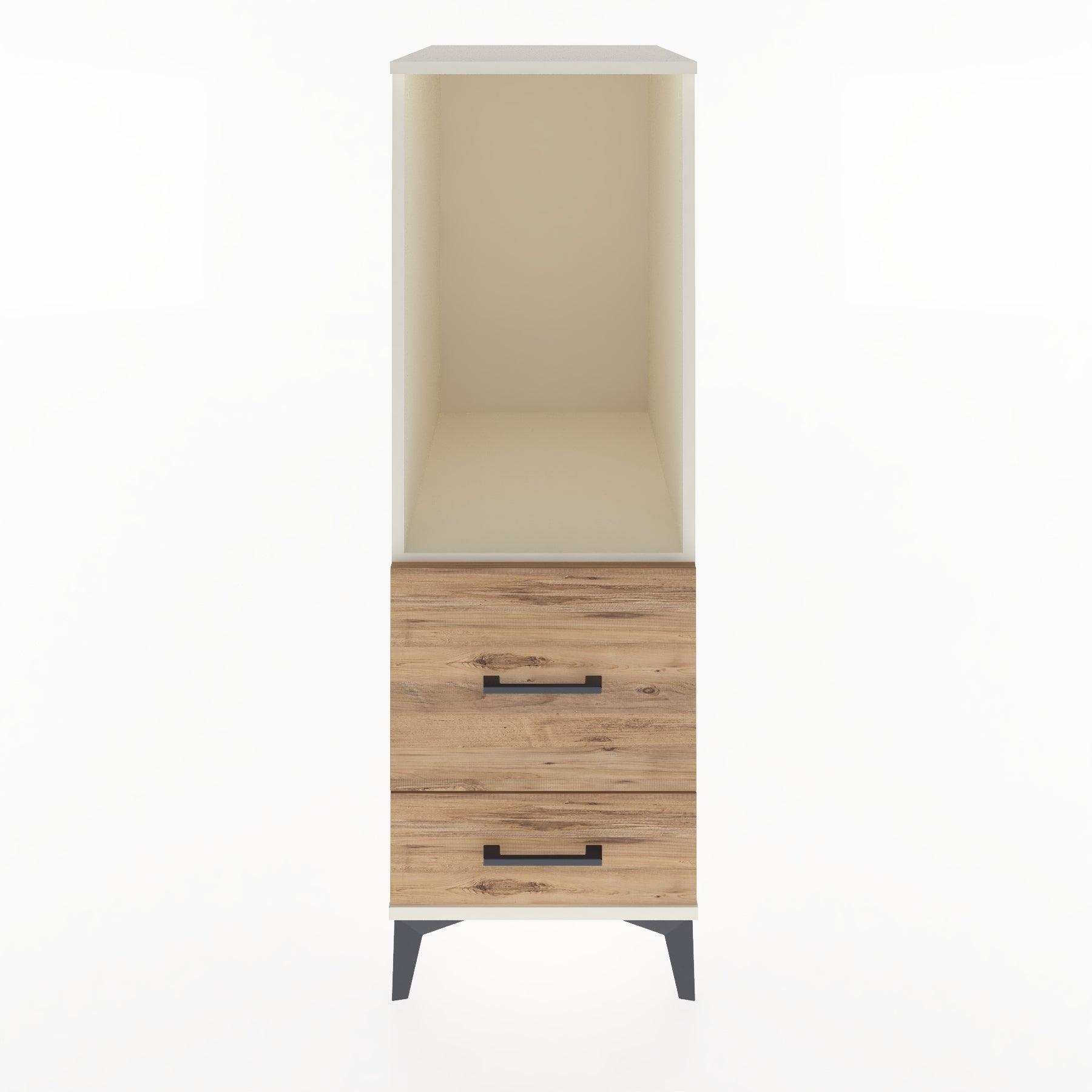 Woodntry Modular Cabinet Moonstone 44x30x122 cm with Drawers and Shelves CR79-1