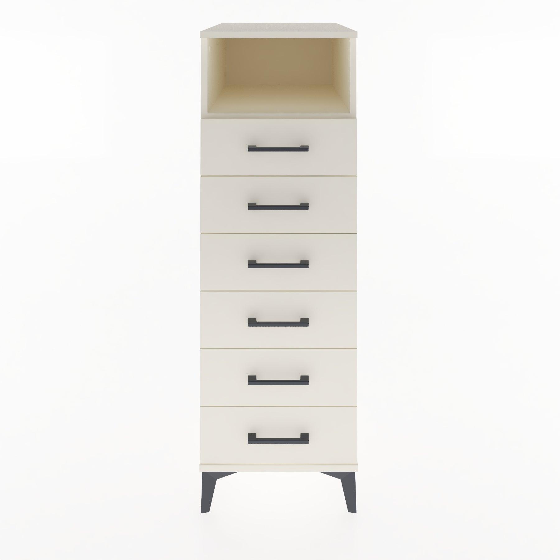 Woodntry Modular Cabinet Moonstone 44x59x122 cm with Drawers and Shelves CR129-1