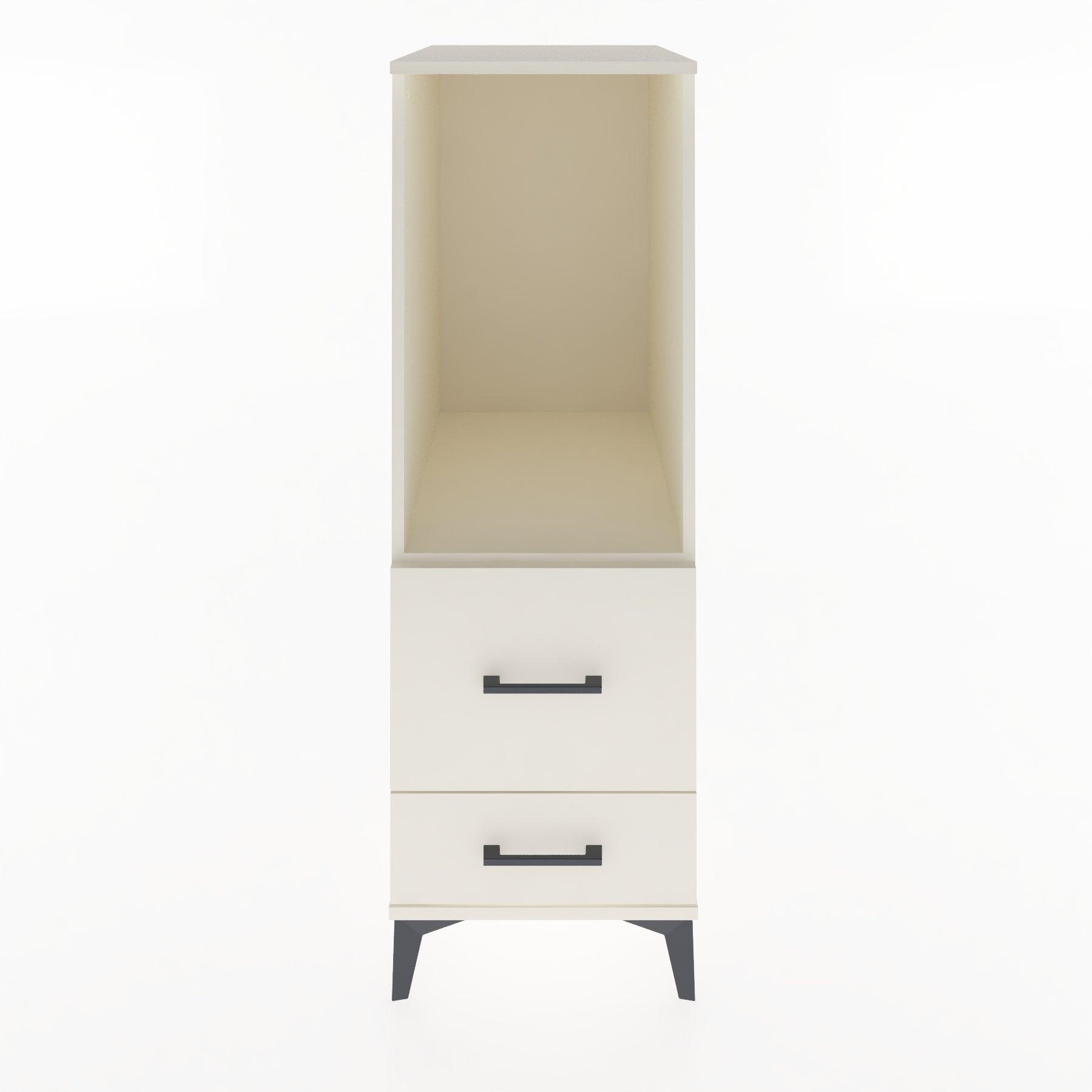 Woodntry Modular Cabinet Moonstone 44x30x122 cm with Drawers and Shelves CR79-1