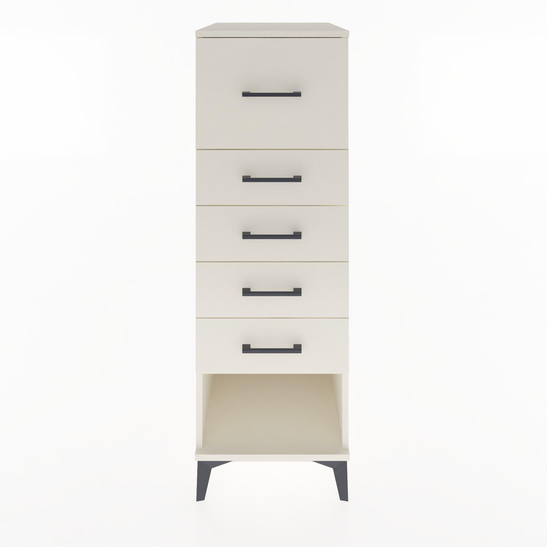 Woodntry Modular Cabinet Moonstone 44x30x122 cm with Drawers and Shelves CR29-1