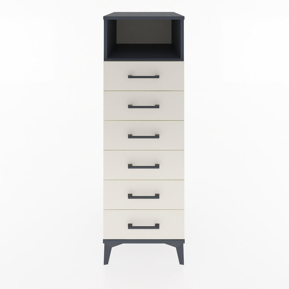 Woodntry Modular Cabinet Anthracite 44x59x122 cm with Drawers and Shelves CR129-2