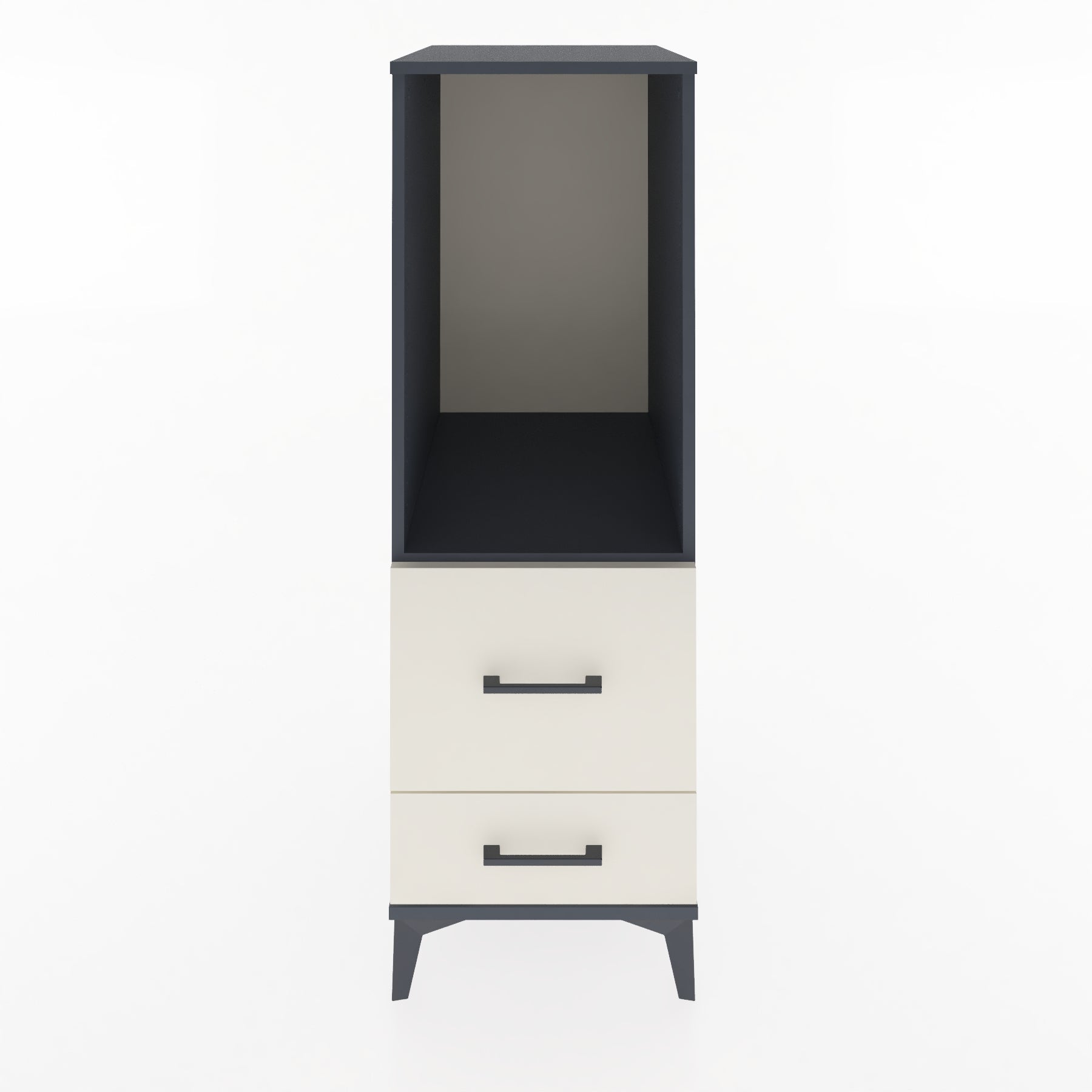 Woodntry Modular Cabinet Anthracite 44x59x122 cm with Drawers and Shelves CR79-2