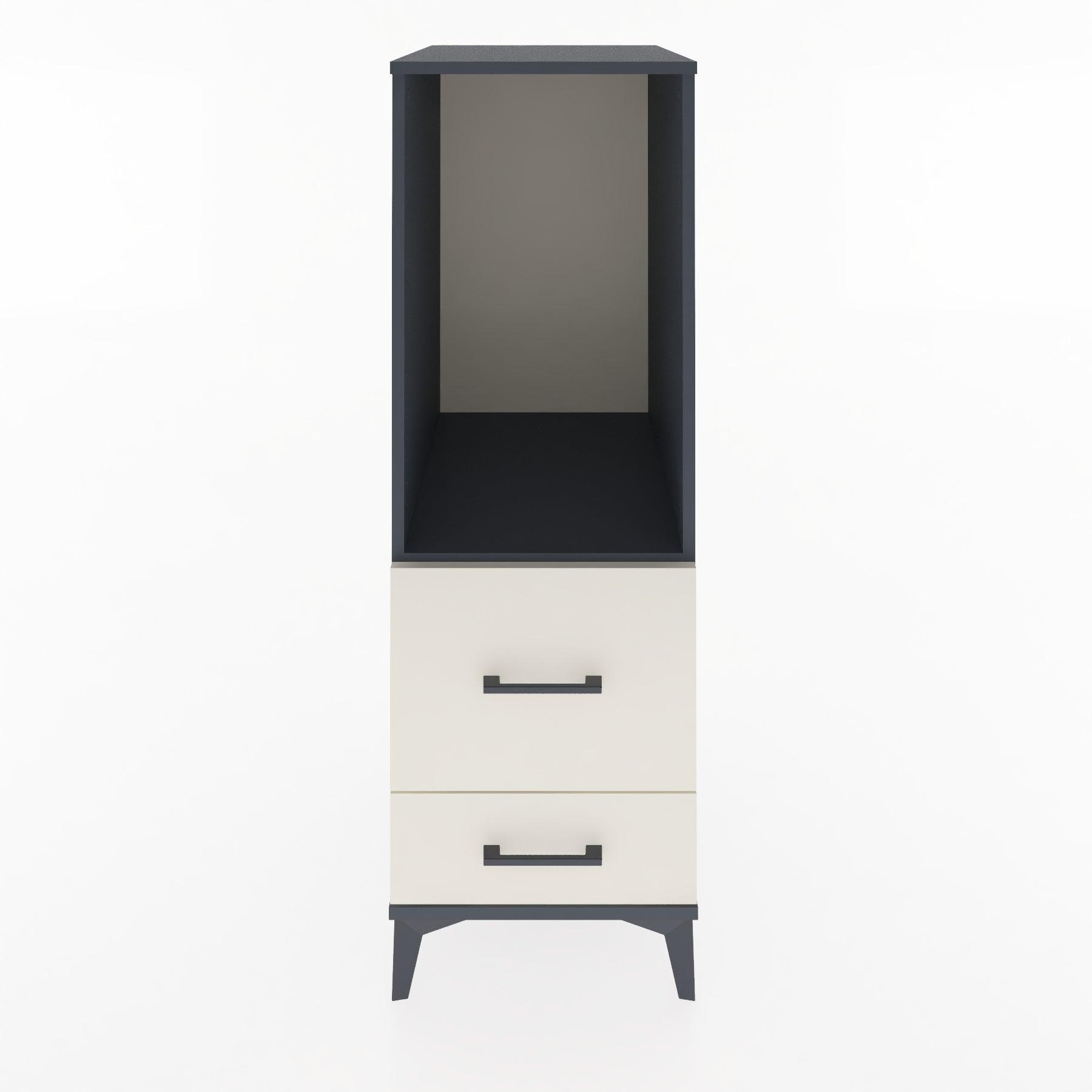 Woodntry Modular Cabinet Anthracite 44x30x122 cm with Drawers and Shelves CR79-2