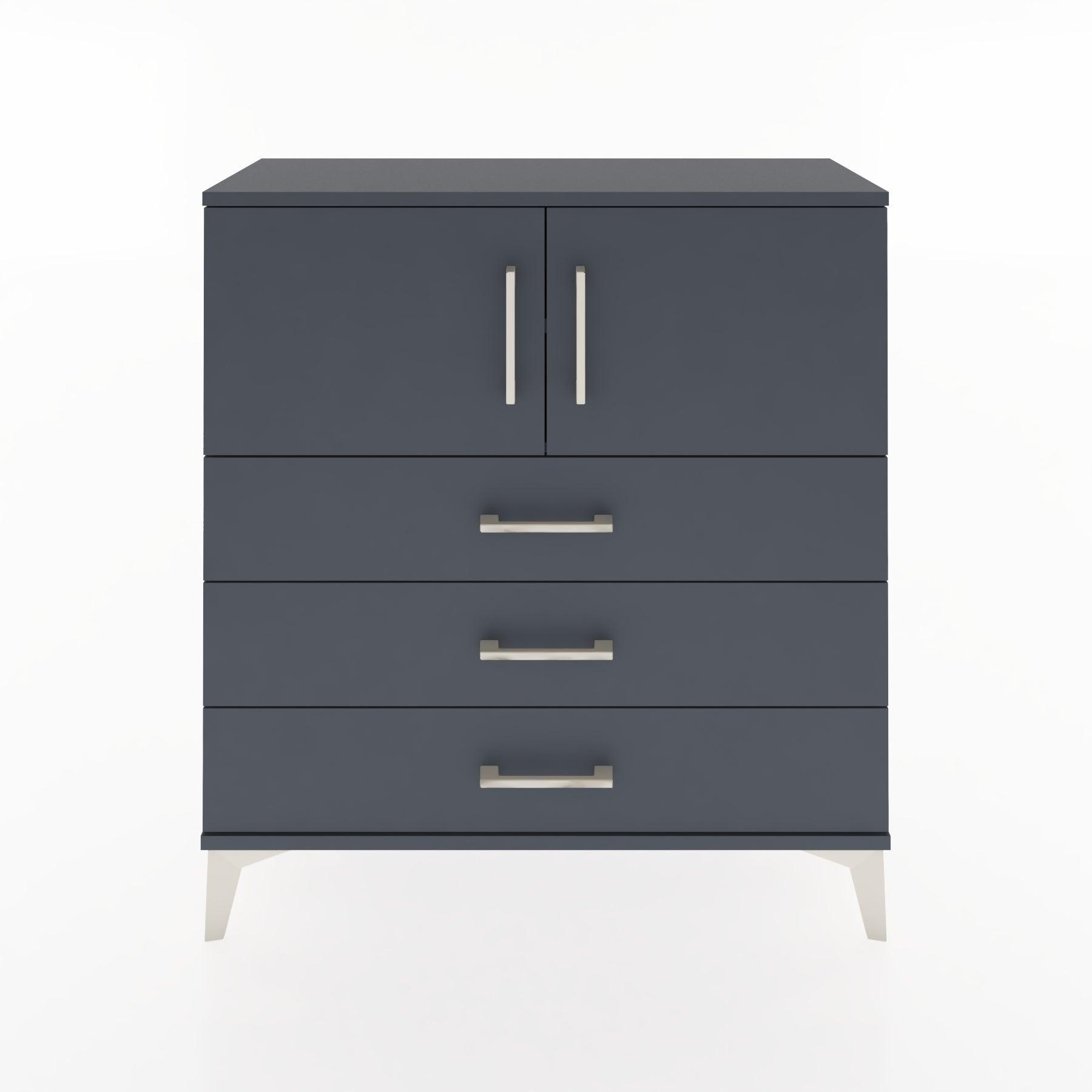 Woodntry Modular Dresser Anthracite 88x30x84 cm with Cover and Drawer KC29-2