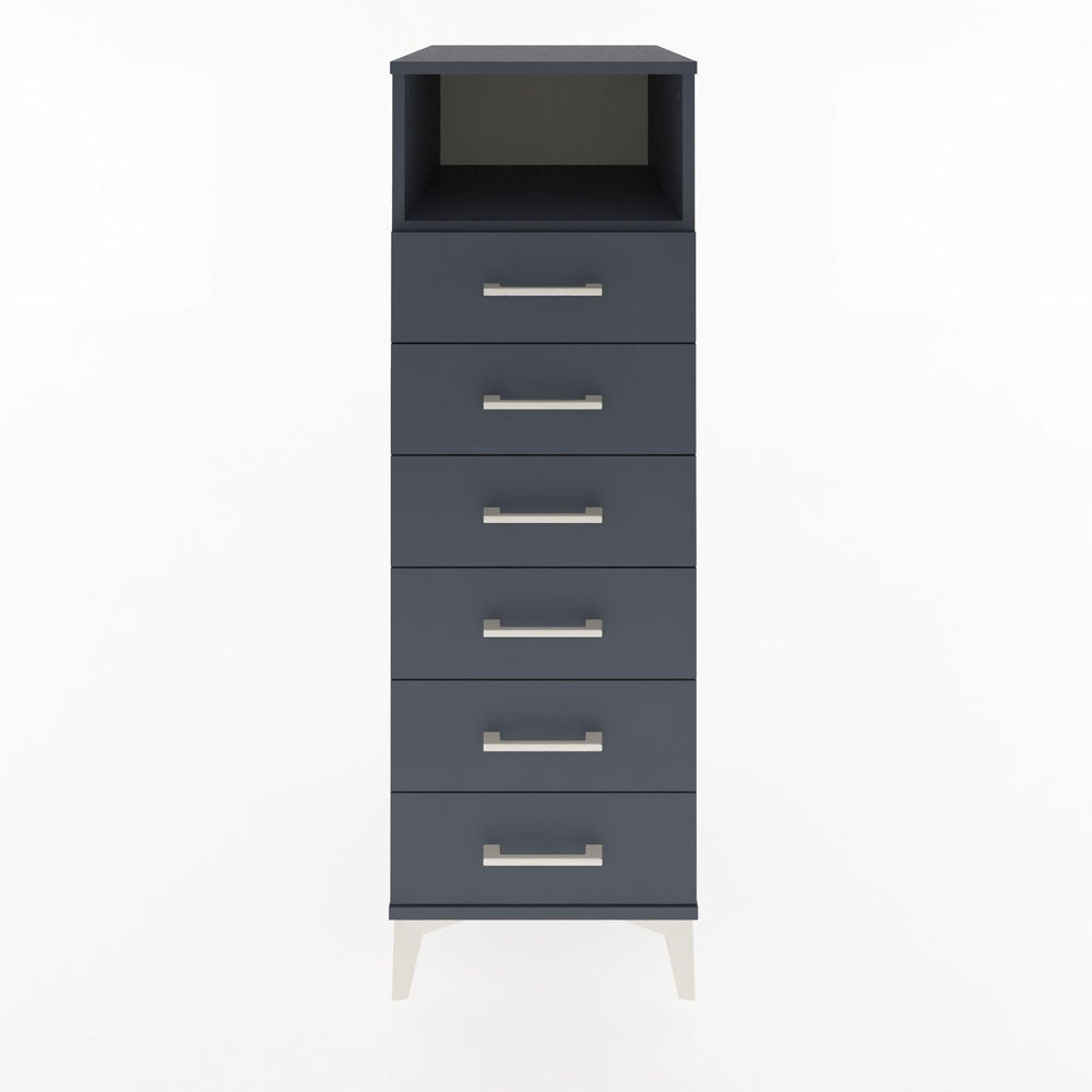 Woodntry Modular Cabinet Anthracite 44x59x122 cm with Drawers and Shelves CR129-2