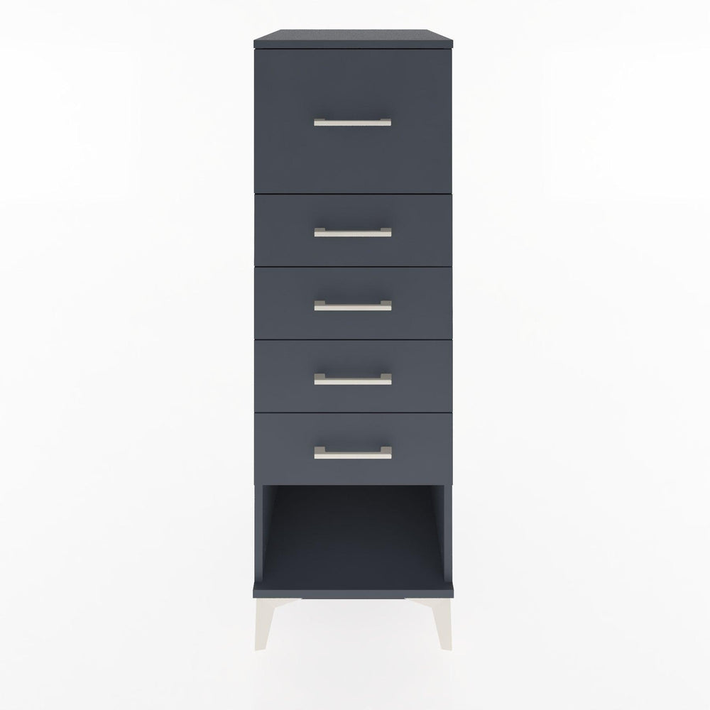 Woodntry Modular Cabinet Anthracite 44x59x122 cm with Drawers and Shelves CR29-2