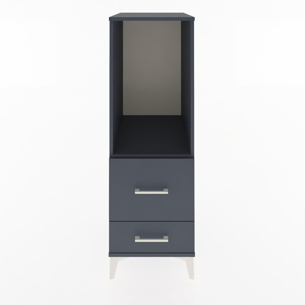 Woodntry Modular Cabinet Anthracite 44x30x122 cm with Drawers and Shelves CR79-2