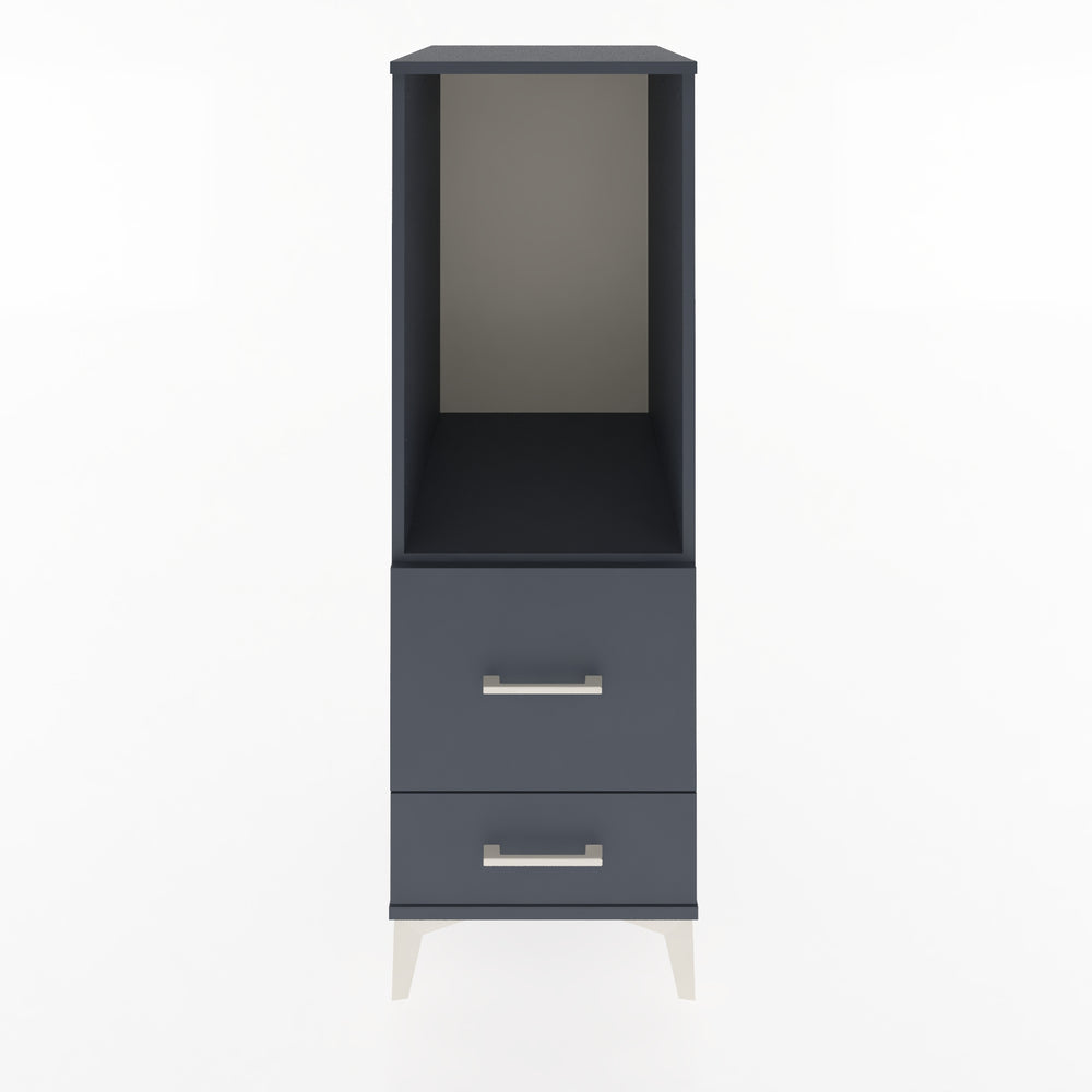 Woodntry Modular Cabinet Anthracite 44x59x122 cm with Drawers and Shelves CR79-2