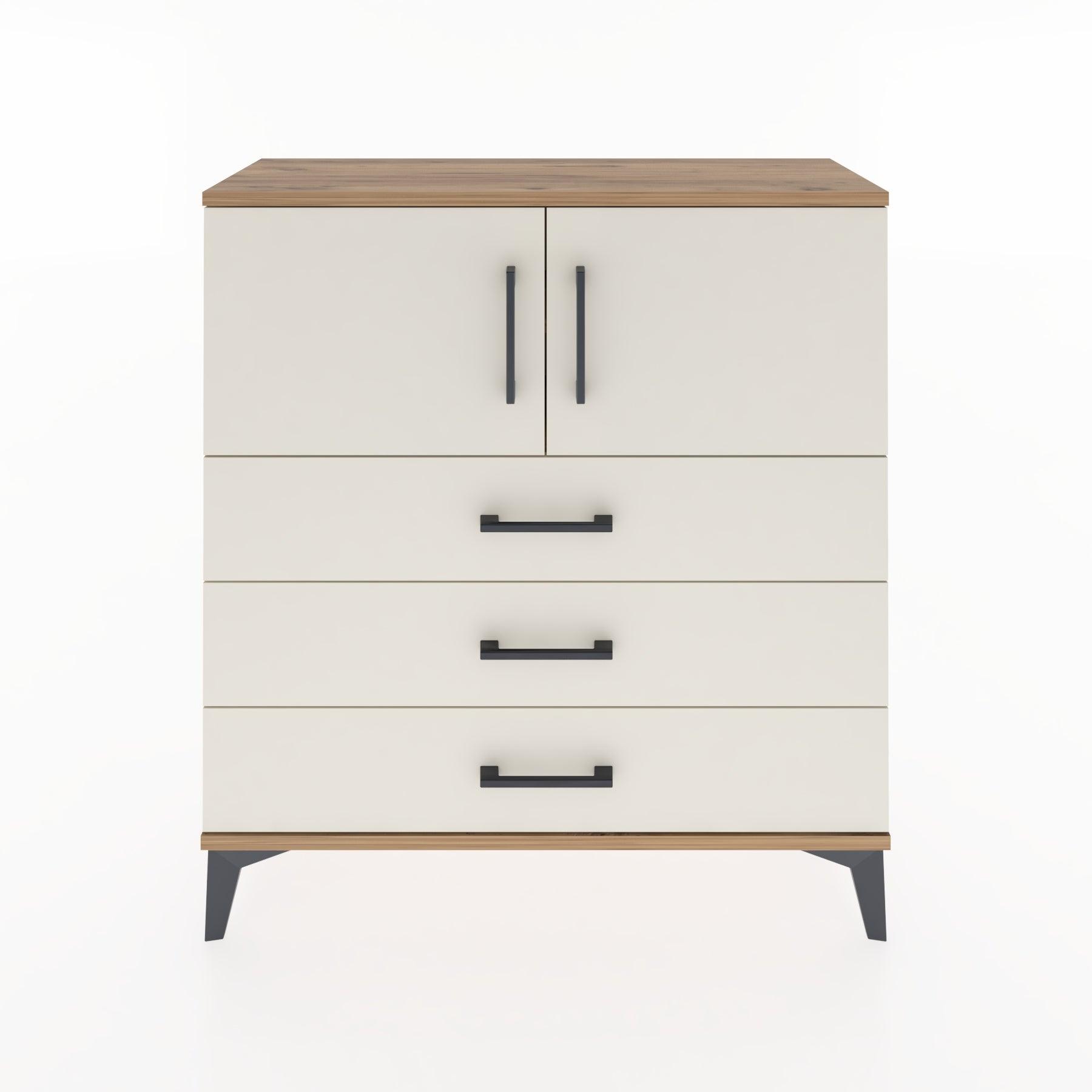 Woodntry Modular Dresser Pine 88x30x84 cm with Cover and Drawer KC29-3