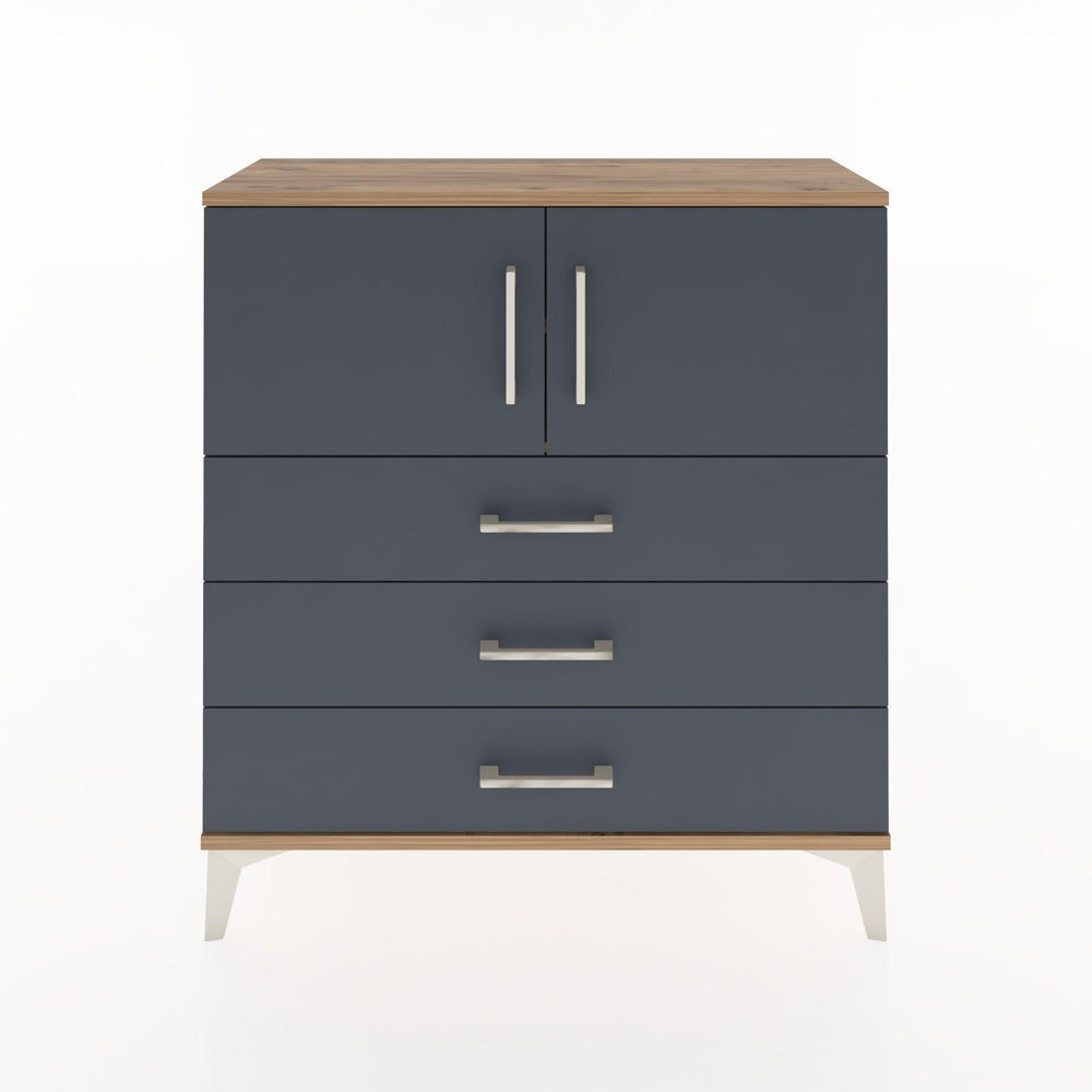 Woodntry Modüler Şifonyer Çam 88x30x84 cm Kapaklı ve Çekmeceli KC29-3