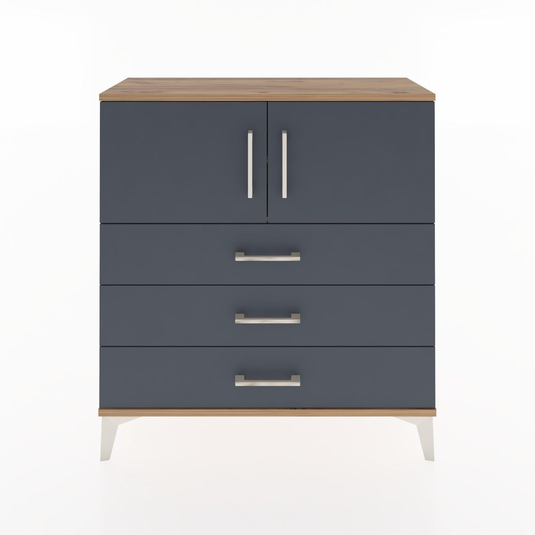 Woodntry Modular Dresser Pine 88x30x84 cm with Cover and Drawer KC29-3