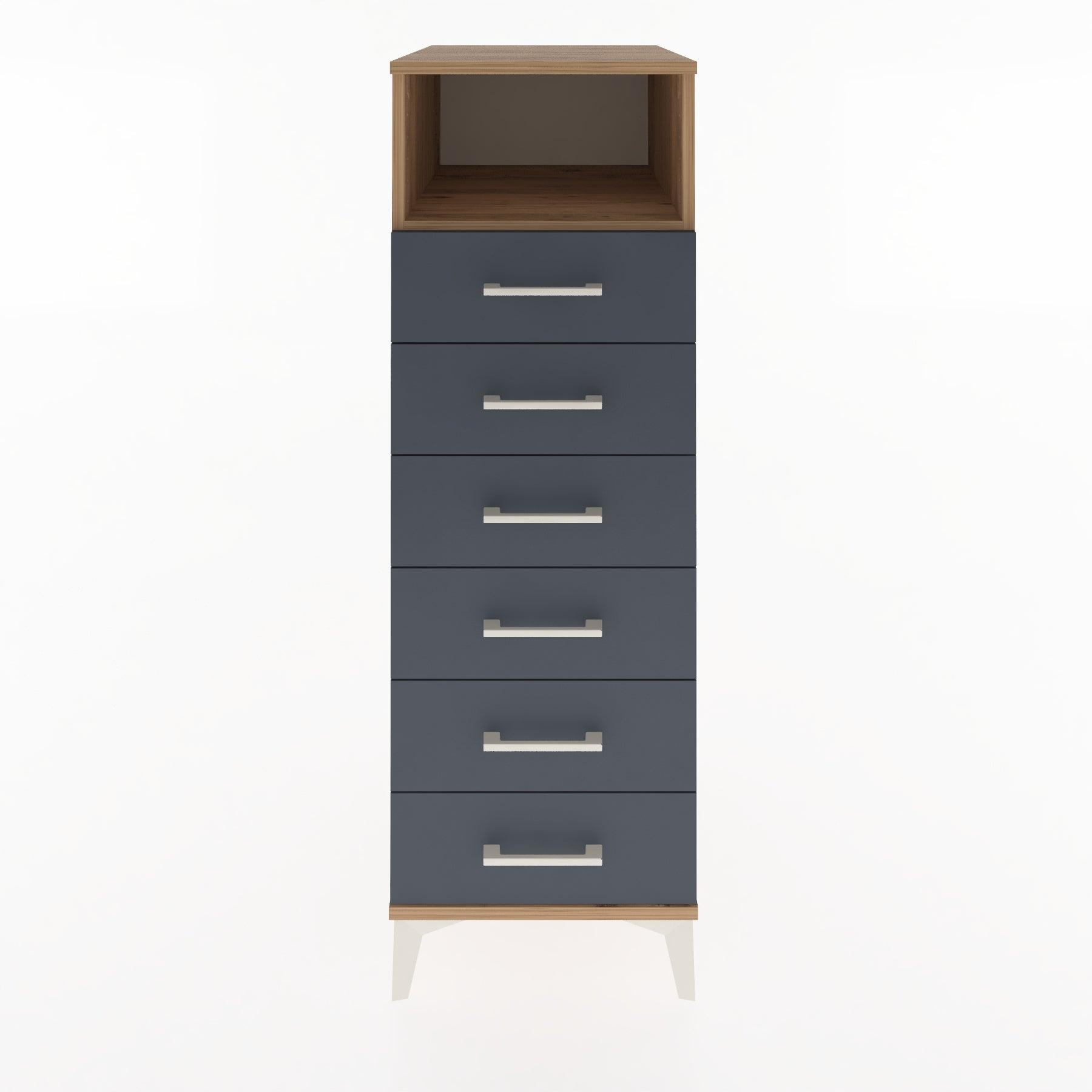 Woodntry Modular Cabinet Pine 44x59x122 cm with Drawers and Shelves CR129-3